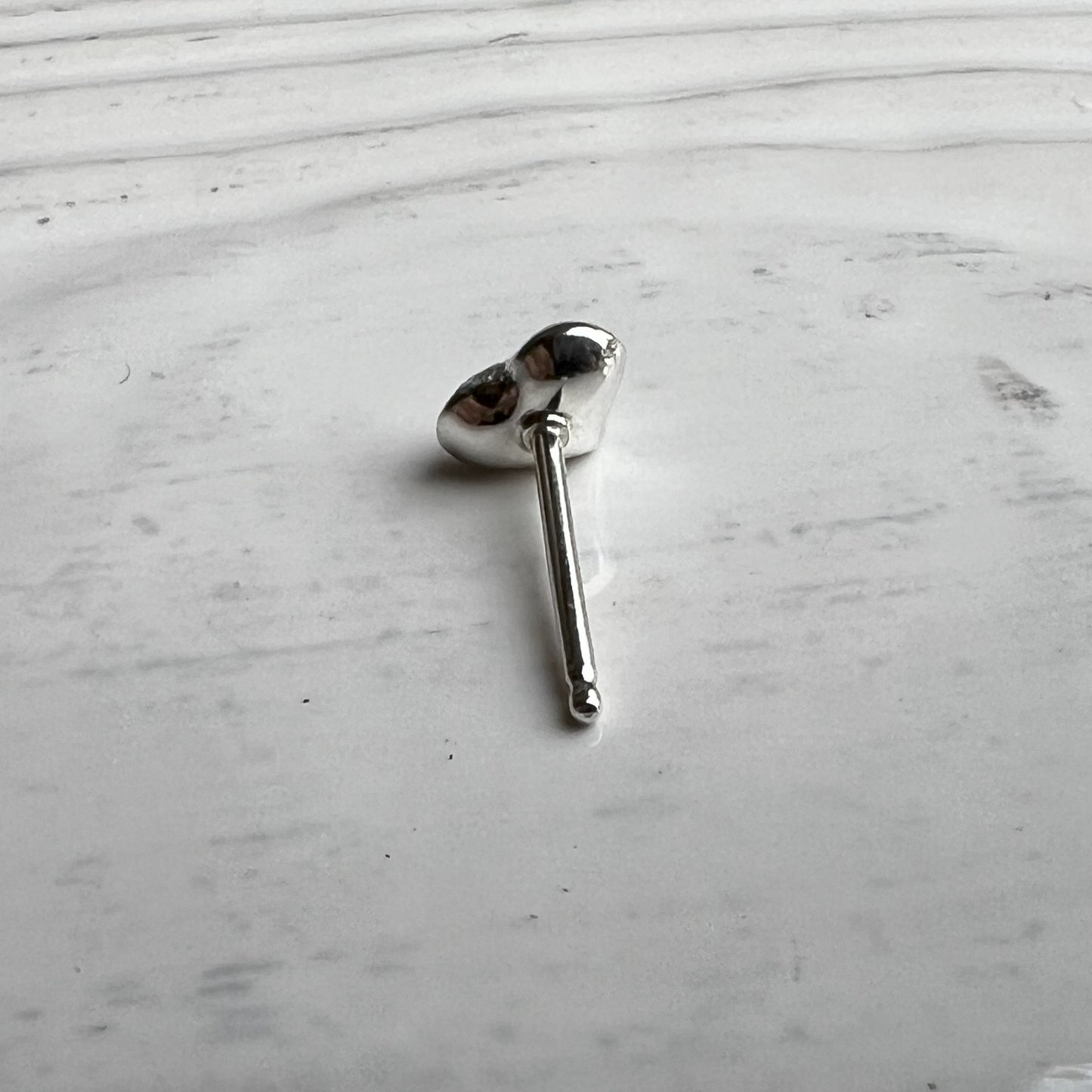 back of sterling silver heart earrings