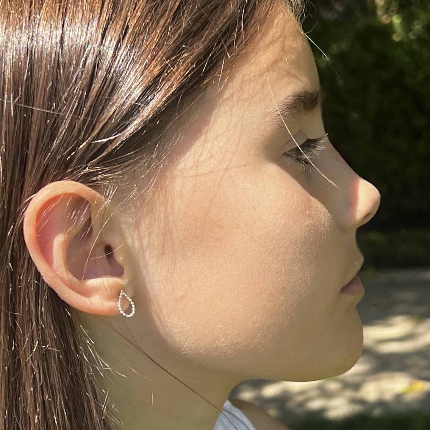 Boucles d'oreilles en forme de larme en argent sterling
