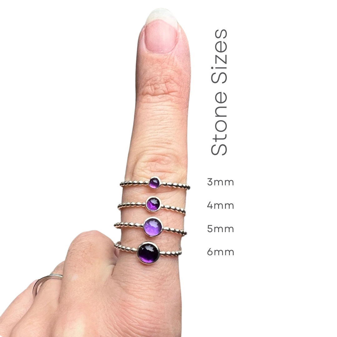 Stone sizes compared to each other