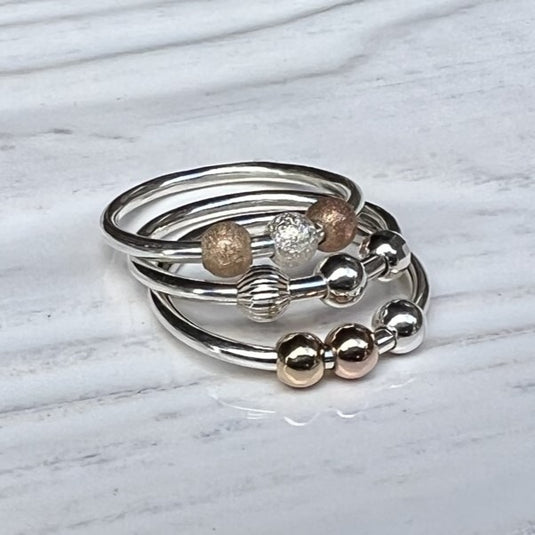Fidget Rings | Gold and Silver Styles Available – Trisha Flanagan Jewelry