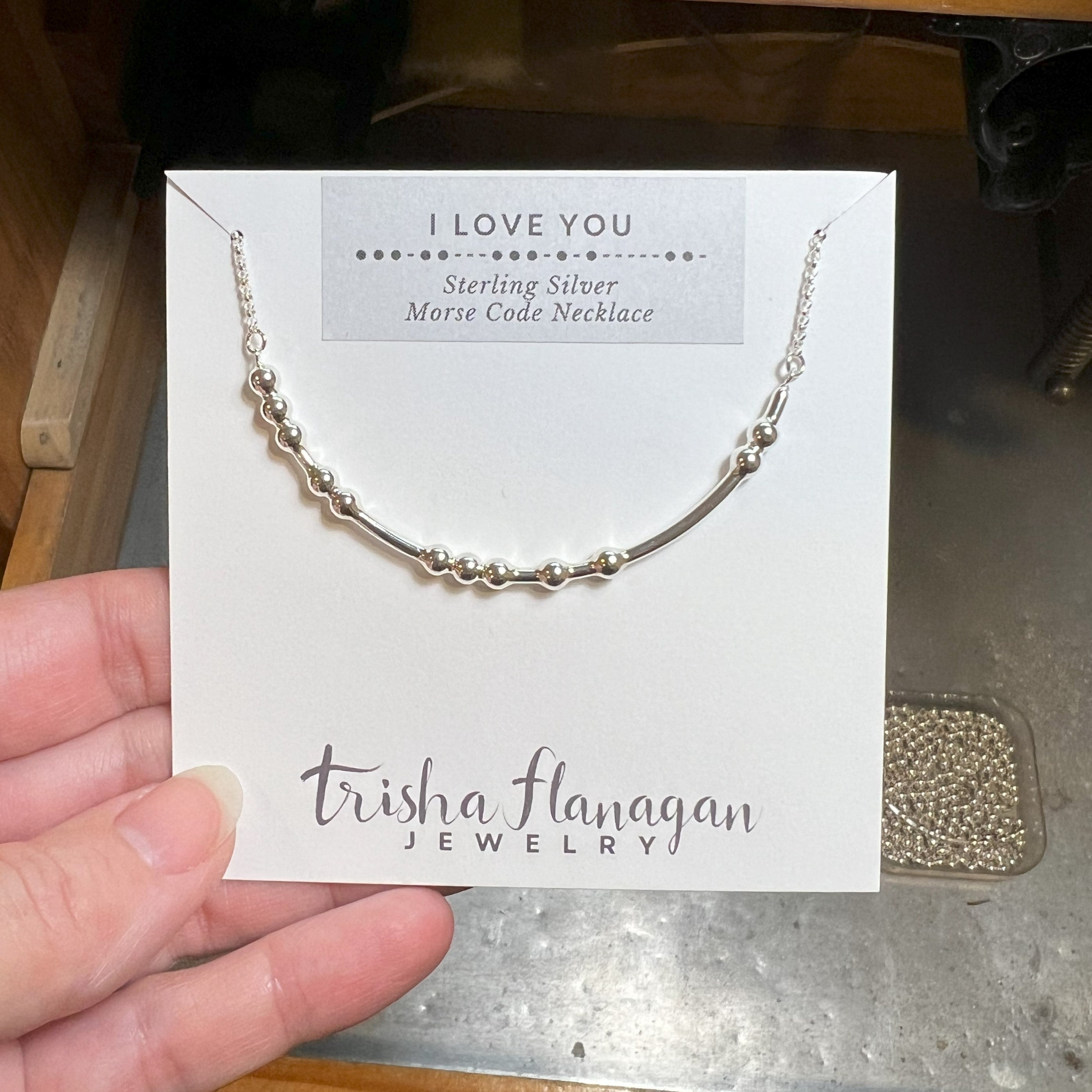 I LOVE YOU Collection | Sterling Silver Morse Code Jewelry – Trisha ...