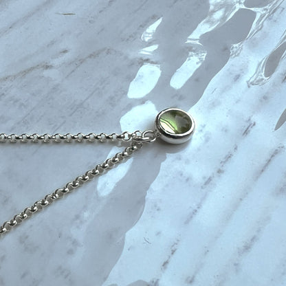 August Birthstone Necklace