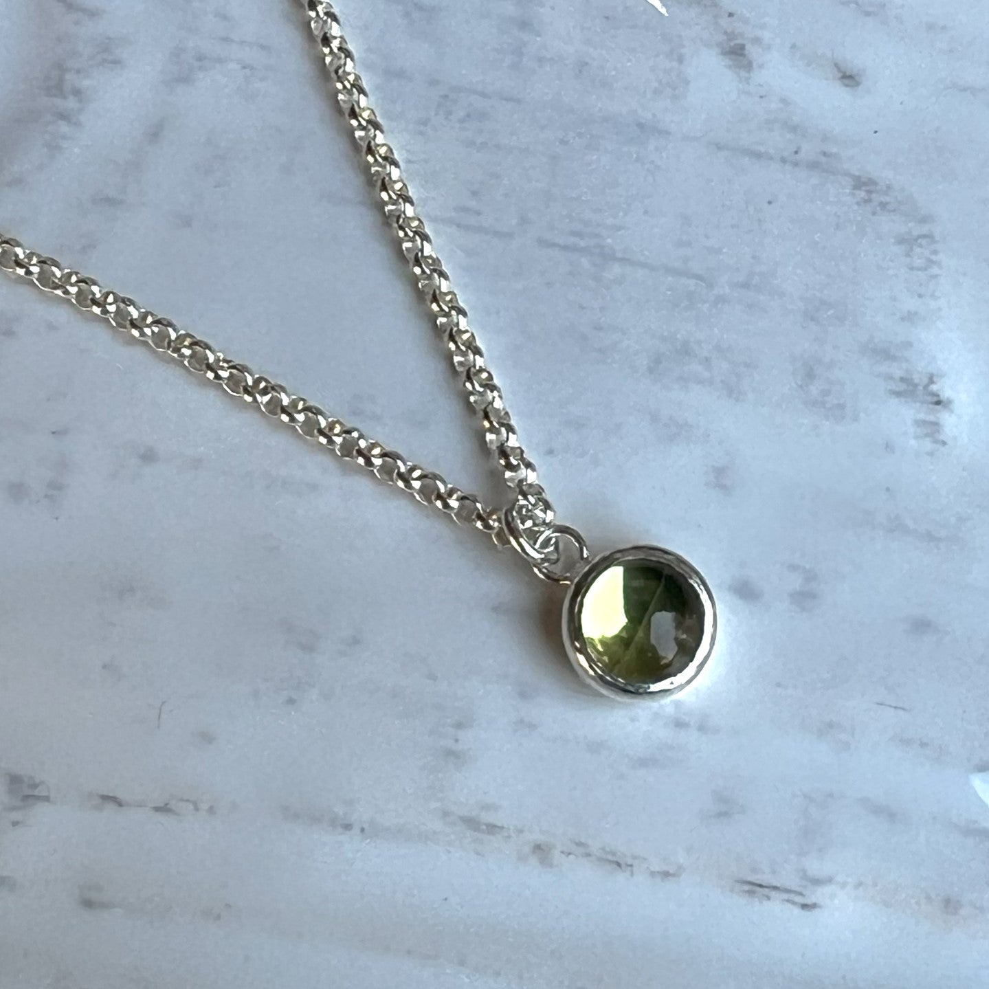 August Birthstone Necklace