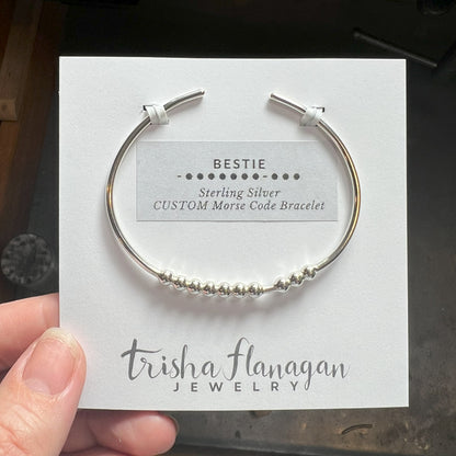 CUSTOM WORD Morse Code Bracelet