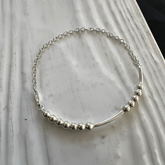 Custom Morse Code Chain Bracelet