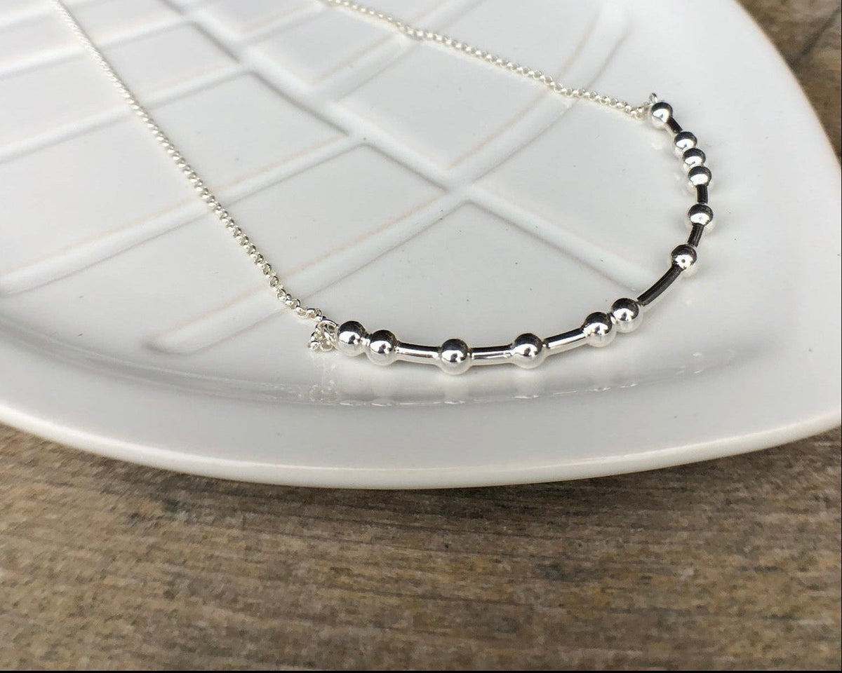 F-Cancer Morse Code Necklace