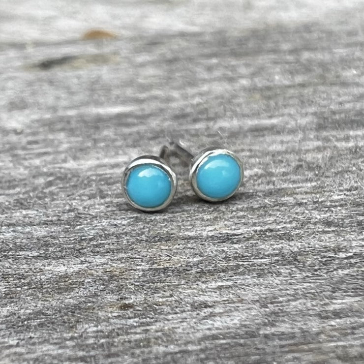 Mini boucles d'oreilles turquoise