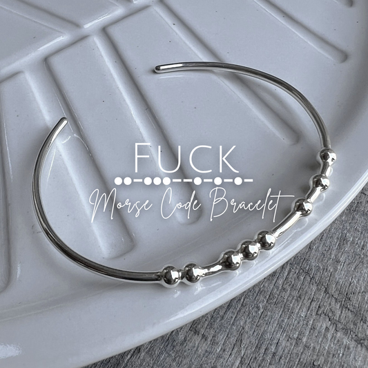 FUCK Morse Code Bracelet