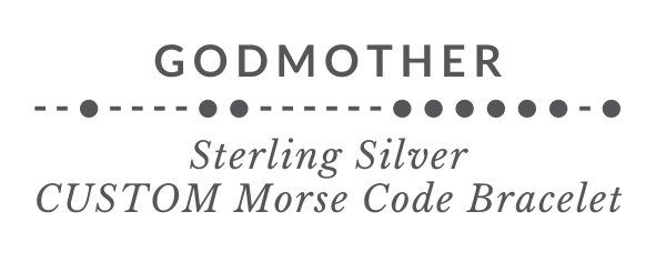 GODMOTHER Morse Code Bracelet