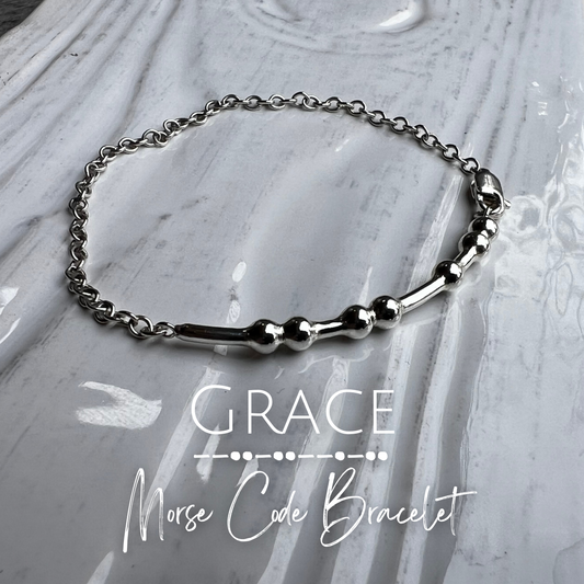 GRACE Morse Code Chain Bracelet