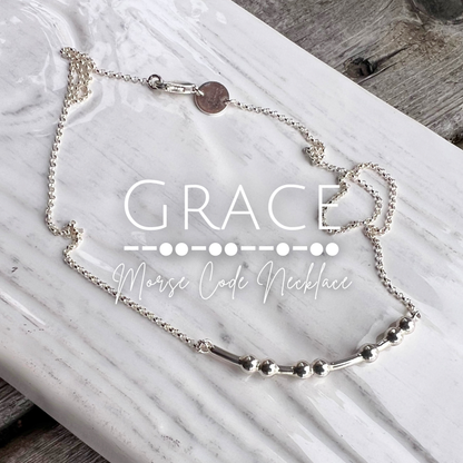Grace Morse Code Necklace