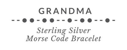 GRANDMA Morse Code Toggle Bracelet