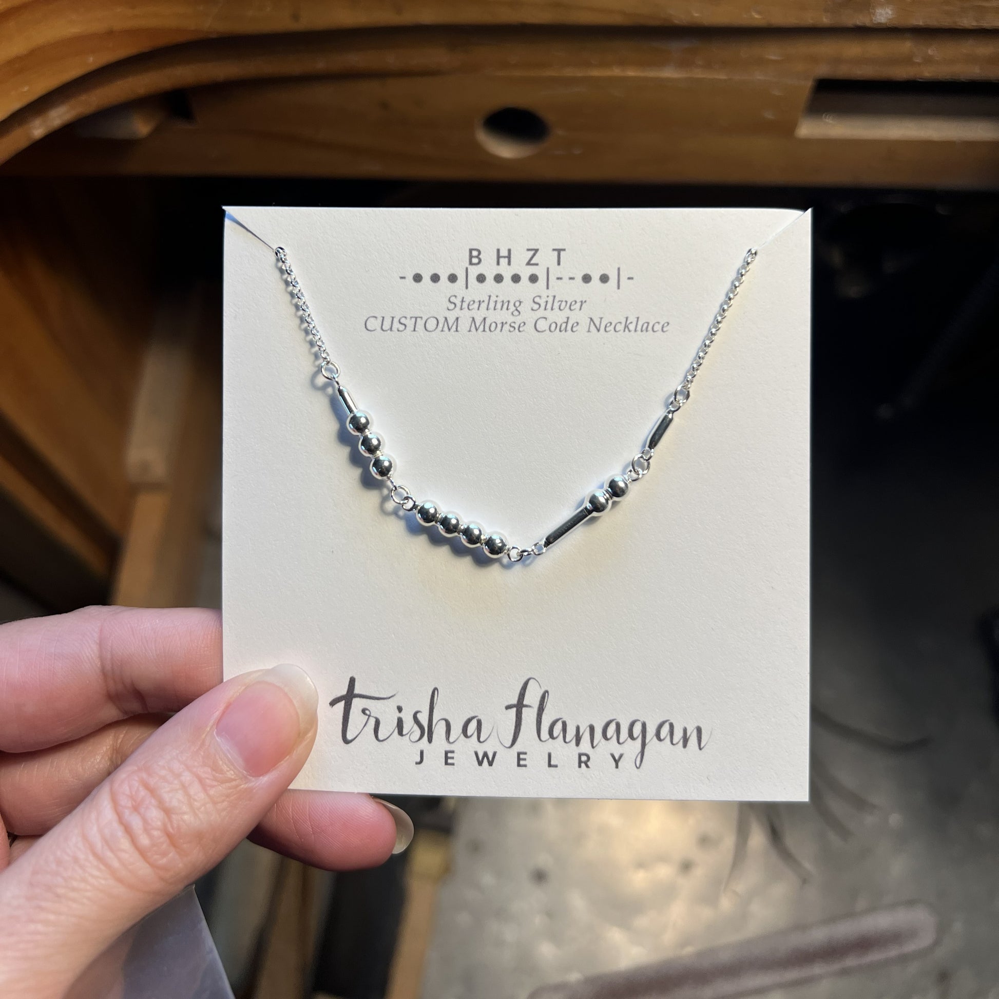 Grandkids initials for Grandma on a necklace