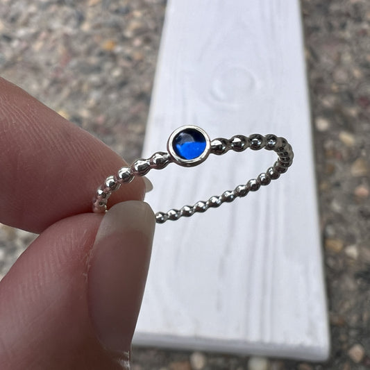 Holding a 3mm Sapphire Stacking Ring