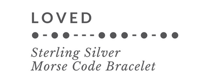 LOVED Morse Code Chain Bracelet