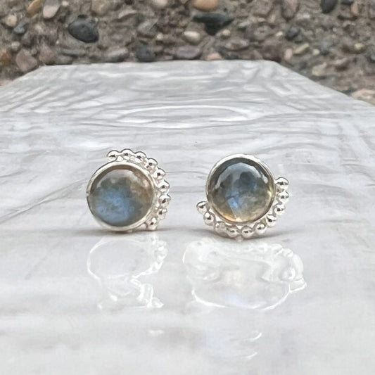 Aurora Labradorite Stud Earrings