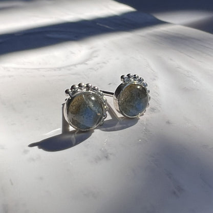 Aurora Labradorite Stud Earrings