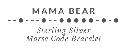 MAMA BEAR Morse Code Chain Bracelet
