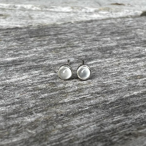 Moonstone Mini Stud Earrings
