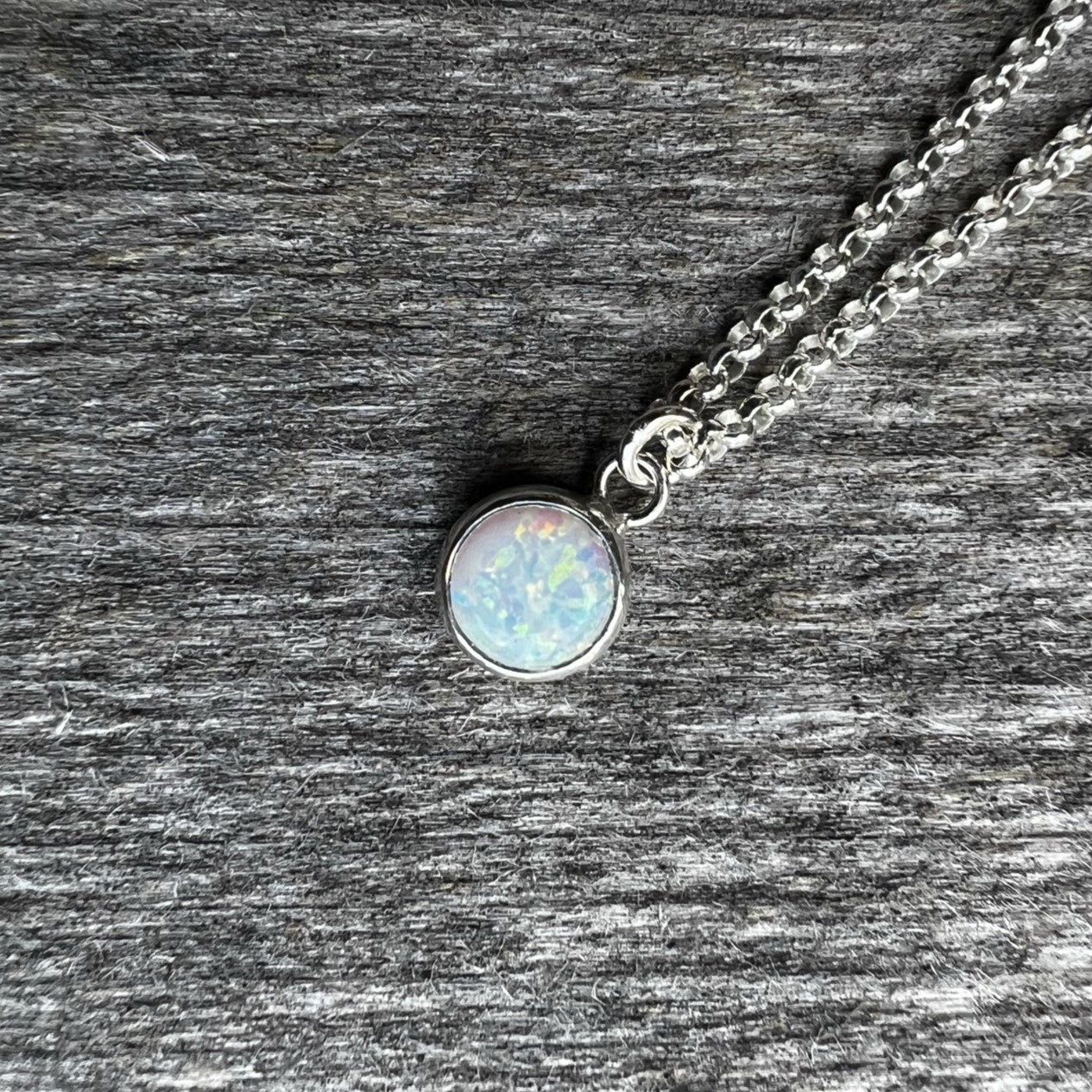 Minimalist Opal Pendant