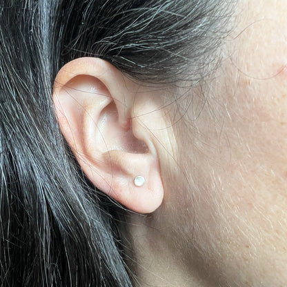 Moonstone Mini Stud Earrings