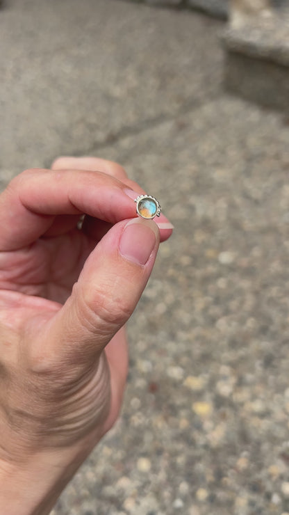 Aurora Labradorite Stud Earrings