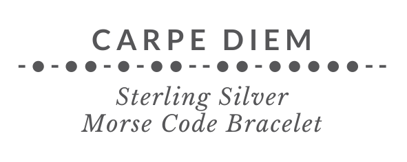 CARPE DIEM Morse Code Tag