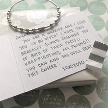 Load image into Gallery viewer, WARRIOR Morse Code Bracelet with Note