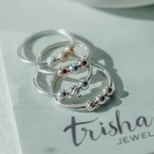 Load image into Gallery viewer, Several Fidget Rings stacked - Trisha Flanagan