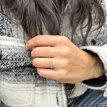 Load image into Gallery viewer, Woman wearing a Mini Amethyst Silver Ring - Trisha Flanagan