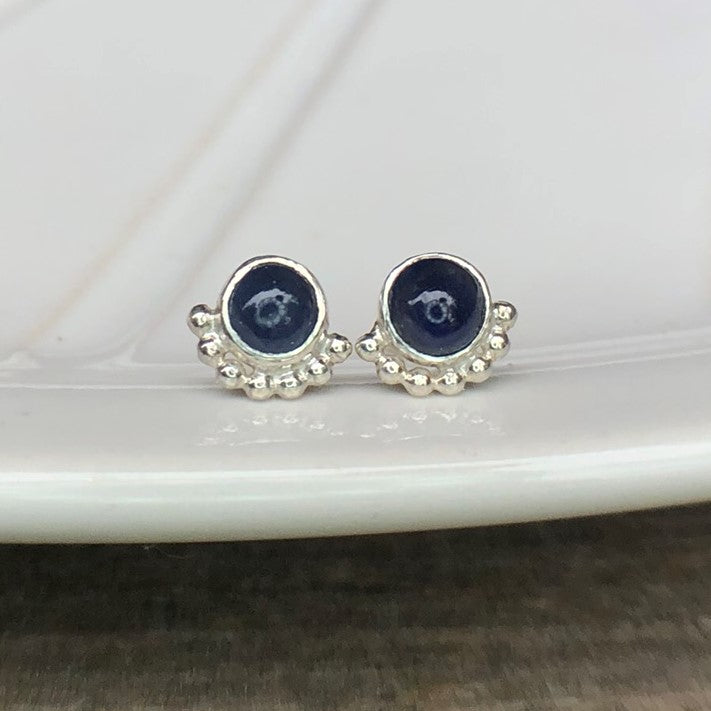 Boucles D'oreilles Cils Saphir