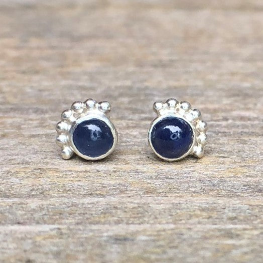 Boucles D'oreilles Cils Saphir