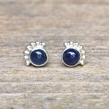 Boucles D'oreilles Cils Saphir