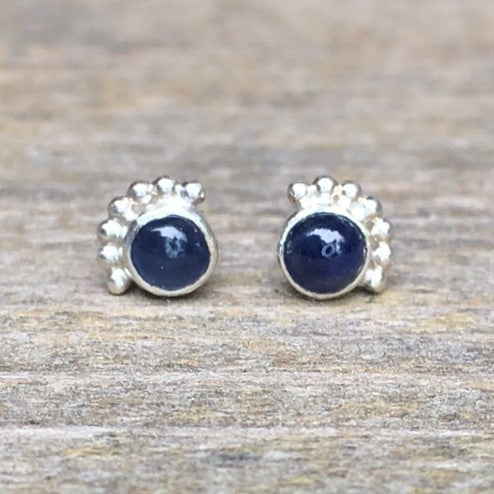 Boucles D'oreilles Cils Saphir