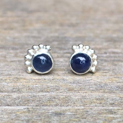 Boucles D'oreilles Cils Saphir