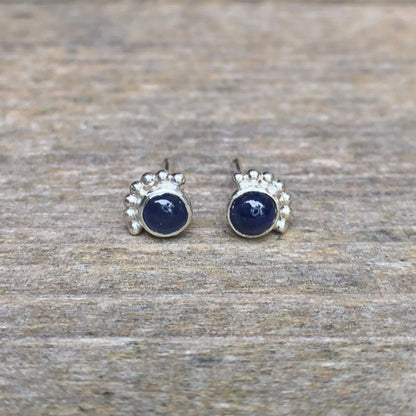 Boucles D'oreilles Cils Saphir