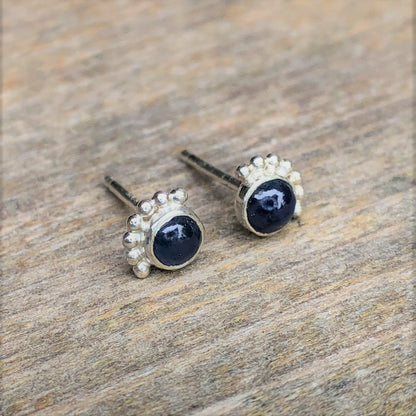 Boucles D'oreilles Cils Saphir