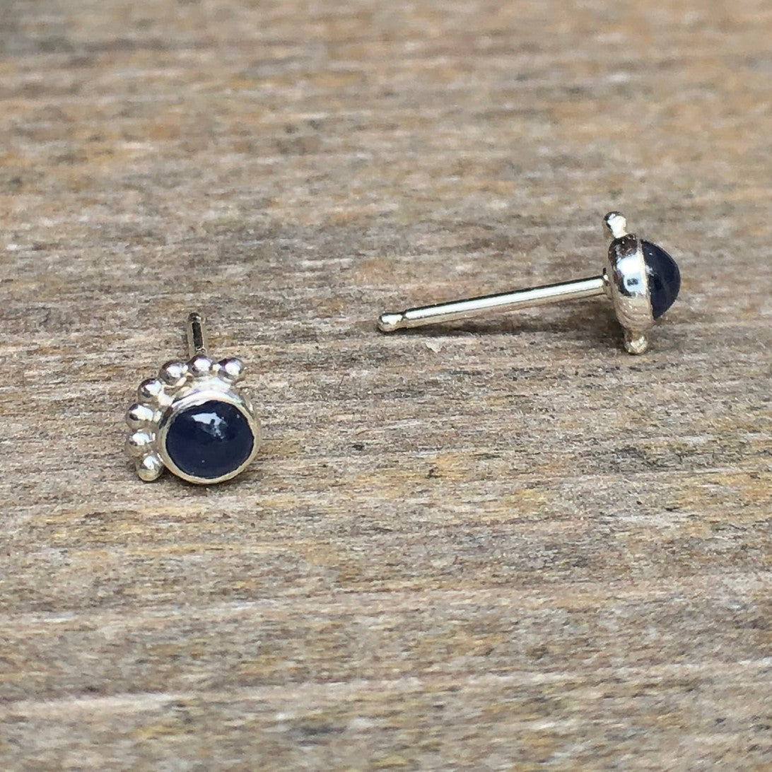 Boucles D'oreilles Cils Saphir