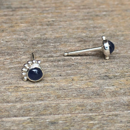 Boucles D'oreilles Cils Saphir