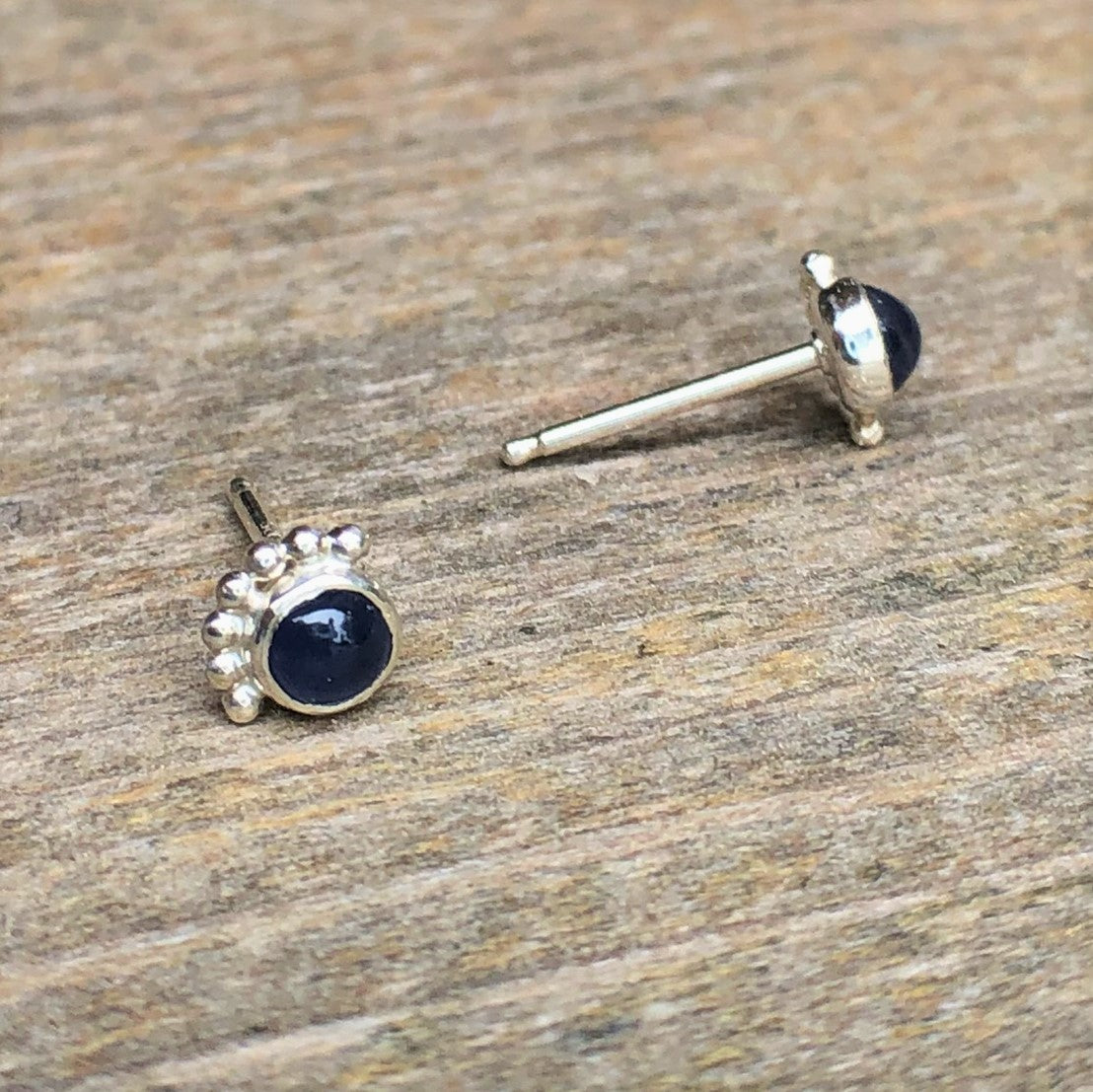 Boucles D'oreilles Cils Saphir