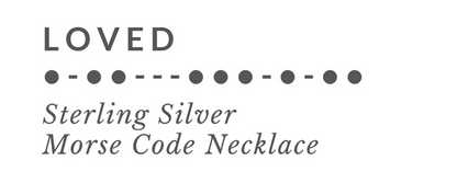 LOVED Morse Code Necklace