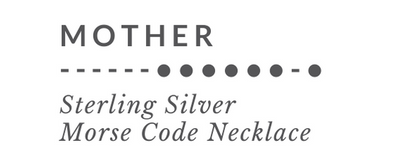Mother Morse Code Necklace tag - Trisha Flanagan