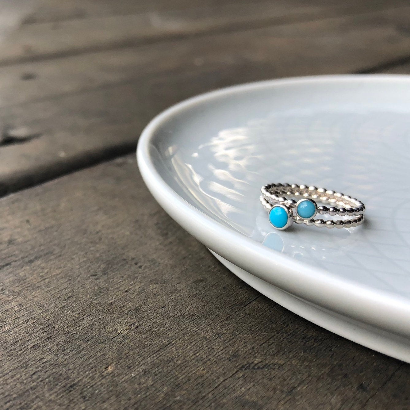 Different size Turquoise Sterling Silver Rings - Trisha Flanagan