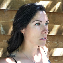Load image into Gallery viewer, Woman wearing Mini Open Circle Earrings - Trisha Flanagan
