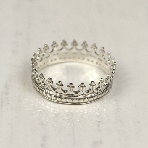 Silver Crown Ring - Trisha Flanagan
