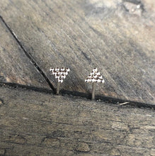 Load image into Gallery viewer, Minimalist Silver Triangle Stud Earrings - Trisha Flanagan