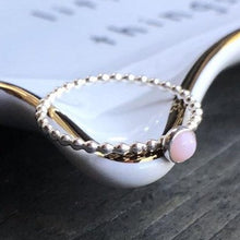 Load image into Gallery viewer, Small Pink Opal Sterling Silver Ring - Trisha Flanagan