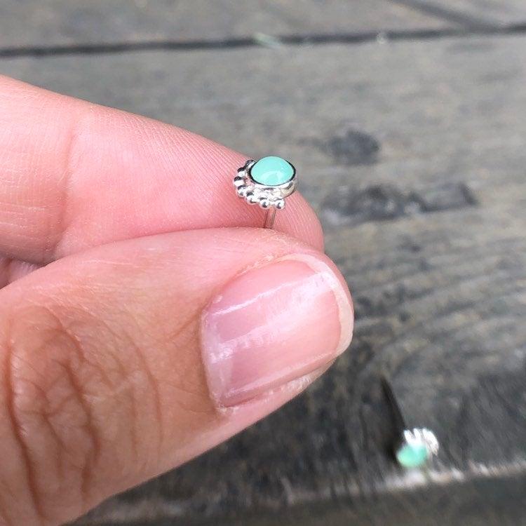 Chrysoprase Eyelash Studs - Trisha Flanagan