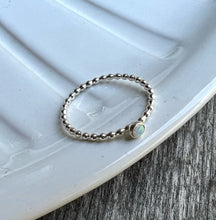Load image into Gallery viewer, Mini Manmade Simulated Opal Stacking Ring - Trisha Flanagan