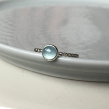 Load image into Gallery viewer, Large Aquamarine Silver Ring - Trisha Flangan